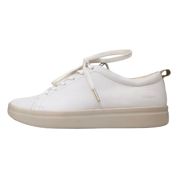 Vionic Paisley Sneakers Womens White Leather Lace Up Casual Walking Shoes Size 7 - Picture 8 of 12